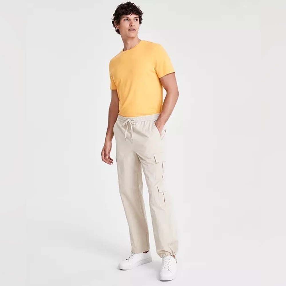 NWT I.N.C. International Concepts Men's Marco Cargo Pants Khaki Size Small